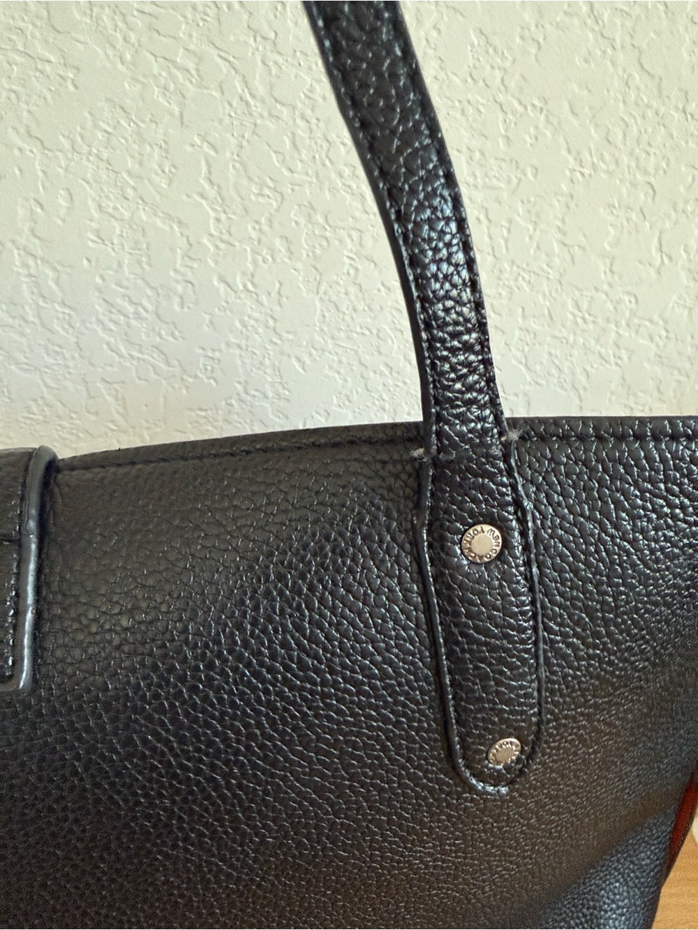 Coach Black Rocket Motif Tote with Orange Interior and Patch Accents - Picture 5 of 10